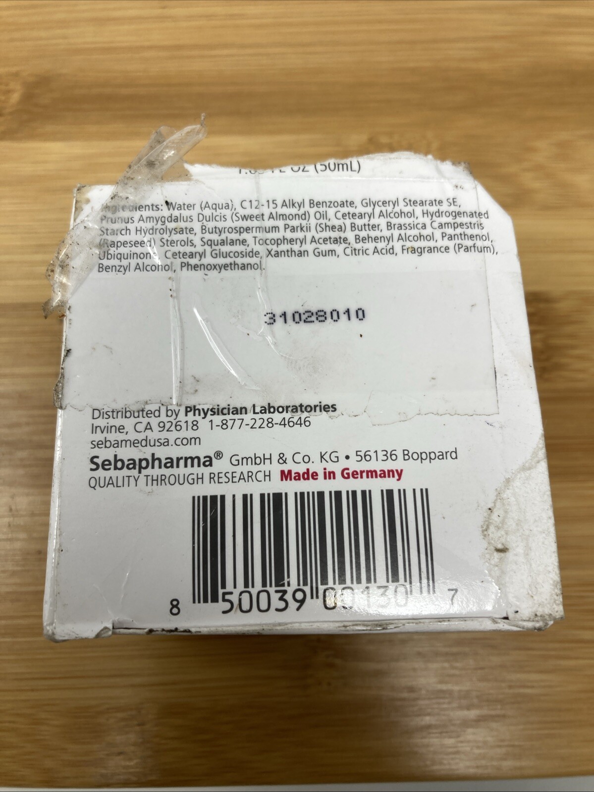 Sebamed Age Defense Q10 Protection Face Cream Moisturizer Panthenol Damaged Box