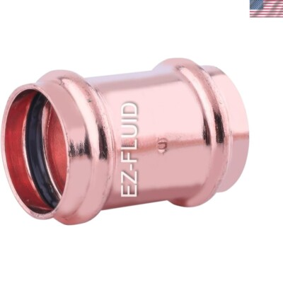 #ad Plumbing Heavy Duty 1 1 2quot; Press x Press LF Copper Press Coupling Pressure Co... $69.54