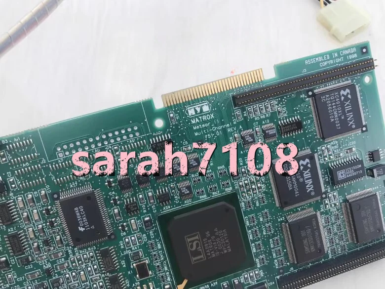 Tarjeta de adquisición de imágenes usada de 1 pieza MATROX METEOR-II 751-01 M2-MC/4B #AAA Foto 2 de 4