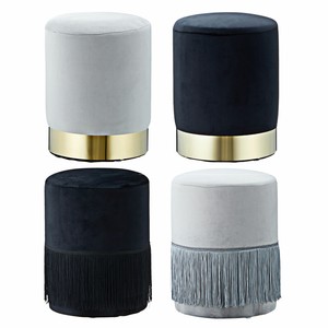 Samthocker Sitzhocker Sitzpouf Pouf Fusshocker Beistelltisch O28x36cm Designwahl Ebay