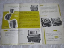 Vintage catalogue Brochure GMI Fisarmoniche Giocattolo Accordeons 1950s