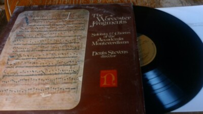 Denis Stevens   The Worcester Fragments   1975 Nonesuch Bob Ludwig Mstr Vinyl NM