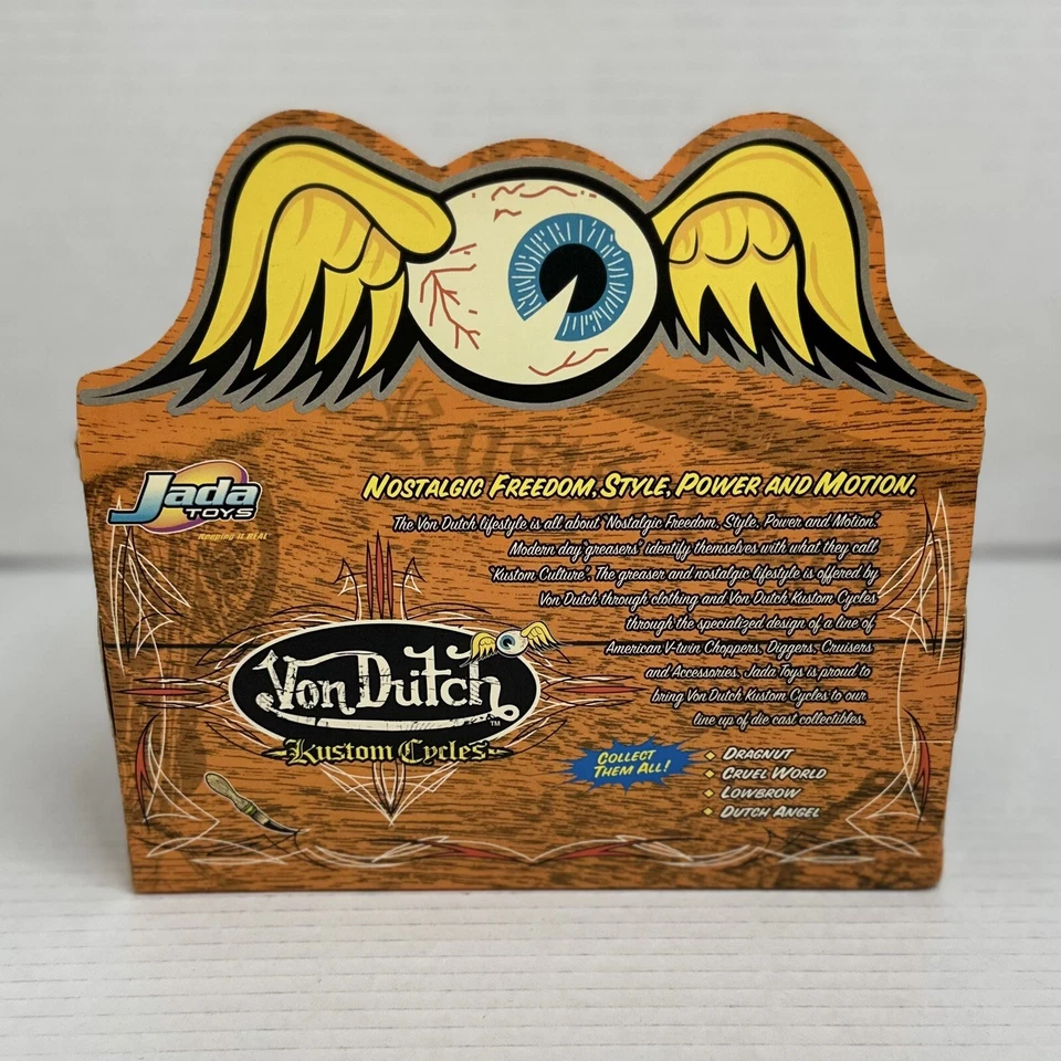 Von Dutch Kustom Cycles Dragnut Blue & Silver '04 1:18 Scale Motorcycle and Case - Image 3 of 4