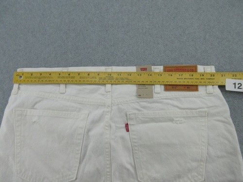 Bermuda Levis 511 pantaloncino uomo 40 bianco slim cotone invecchiato (veste 41x11) NUOVO - Foto 9 di 14