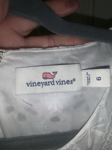 Vineyard Vines Maxikleid weiß Ösen Gr-6 - Bild 9 von 24