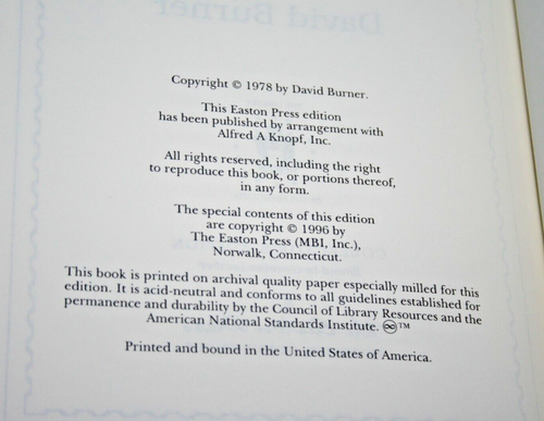 Easton Press HERBERT HOOVER PUBLIC LIFE David Burner LEATHER Library Presidents - Picture 4 of 12