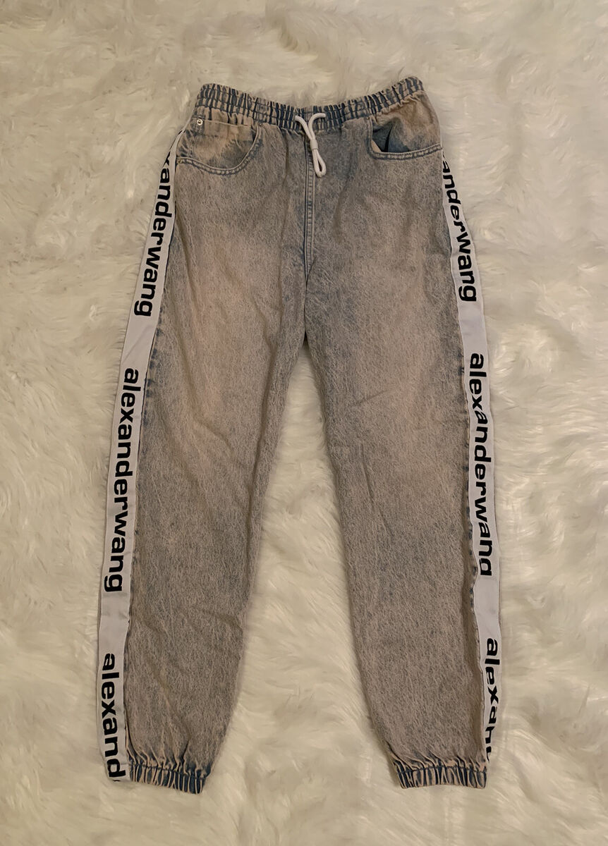 Alexander Wang Denim x Alexander Wang Track Pants Logo Acid Alexander Wang Denim x Alexander Wang Track Pants Logo Acid