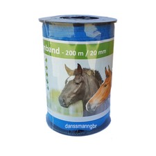 Weidezaunband 20 mm blau 200 m  Weide Pferd