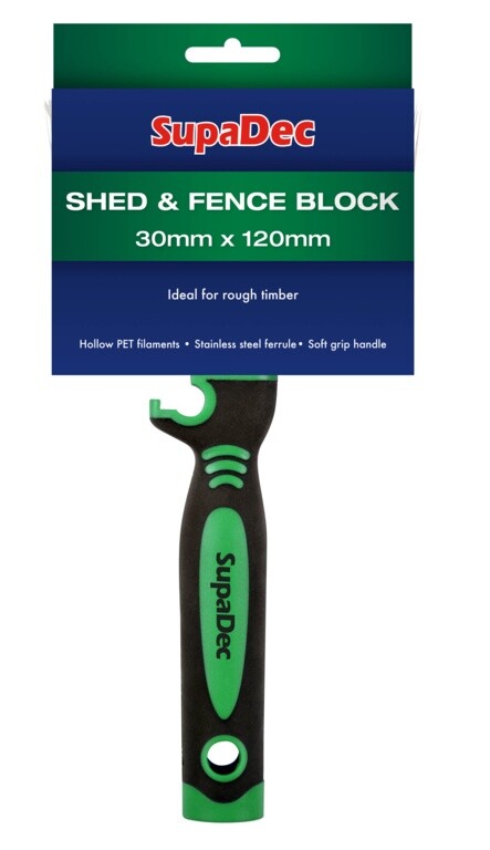 SupaDec Outdoor Exterior Wood Timber Garden Shed & Fence Block Paint Brush
