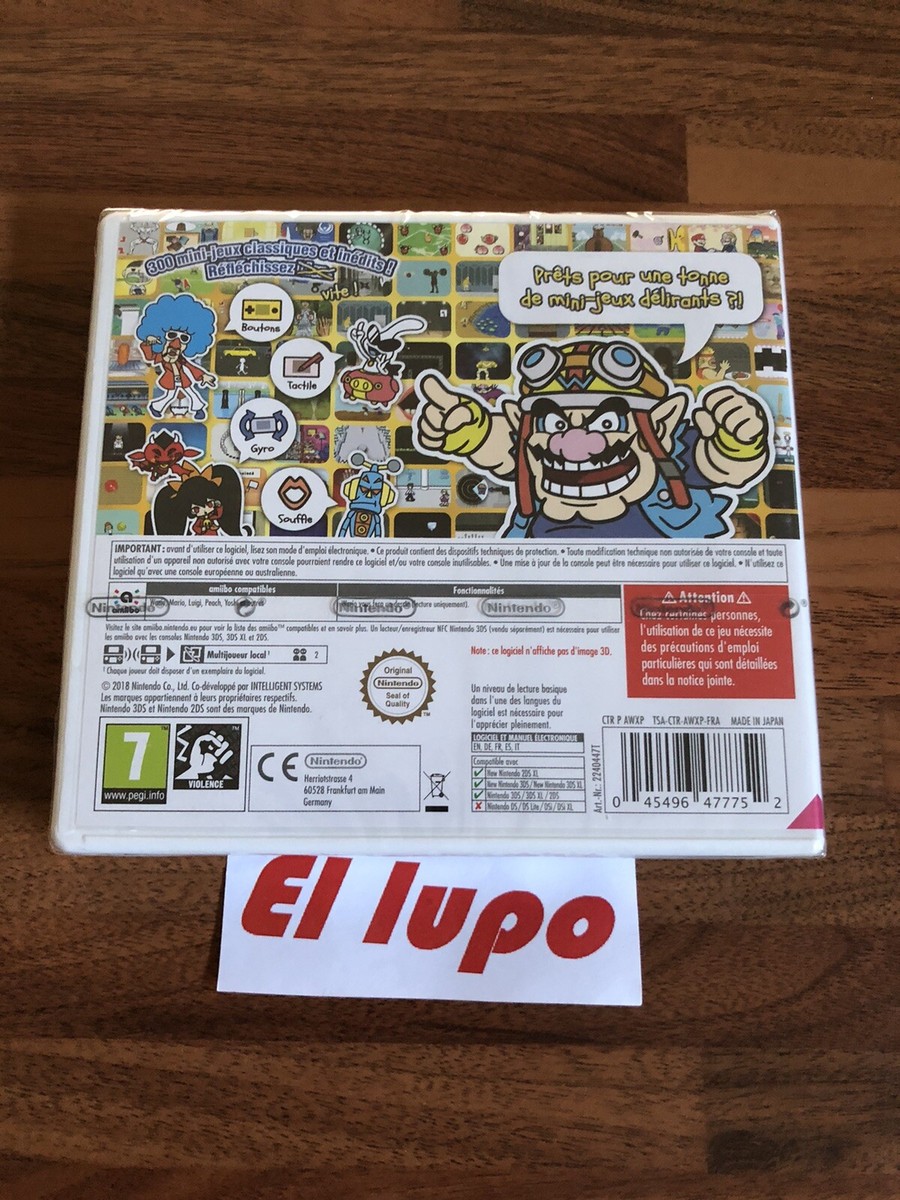 WARIO WARE GOLD NINTENDO 3DS NEUF SOUS BLISTER VERSION
