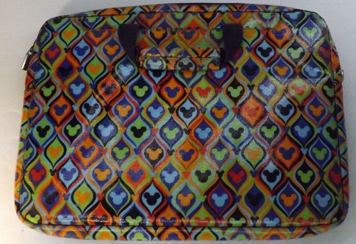 Disney Laptop Bag Tablet Case Mickey Mouse Multicolor Print - Picture 2 of 11