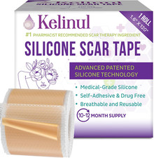 Hojas De Silicona Para Cicatrices Rollo De 1,6 X 120 Pulgadas Cinta De Sil...