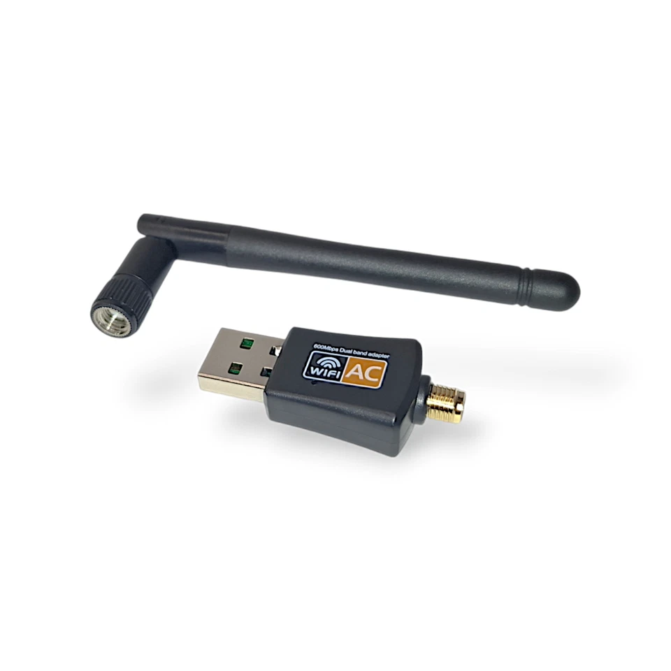 WLAN Stick AC 600 Mbps Dual Band 2.4GHz 5GHz WIFI Dongle USB mit Antenne