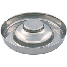 Trixie Stainless Steel Puppy Feeding Dog Bowl Weaning Saucer Medium XL Whelping