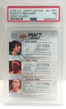 2009-10 U.D. DRAFT EDITION #D-RFC STEPHEN CURRY ROOKIE CARD RC WARRIORS PSA 7 NM