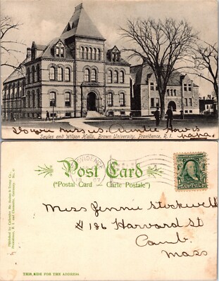 Sayles and Wilson Halls Brown University Providence Rhode Island RI Postcard