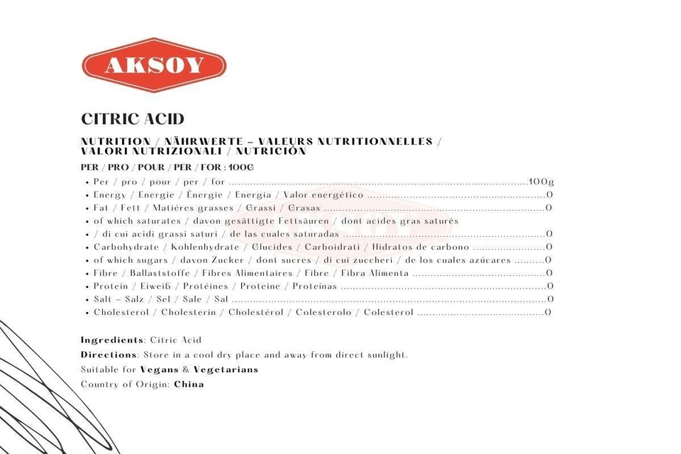 Citric Acid (Food Grade) Non-GMO, 2kg - Cleaning, Bath Bombs, Preservation - Image 3 of 4