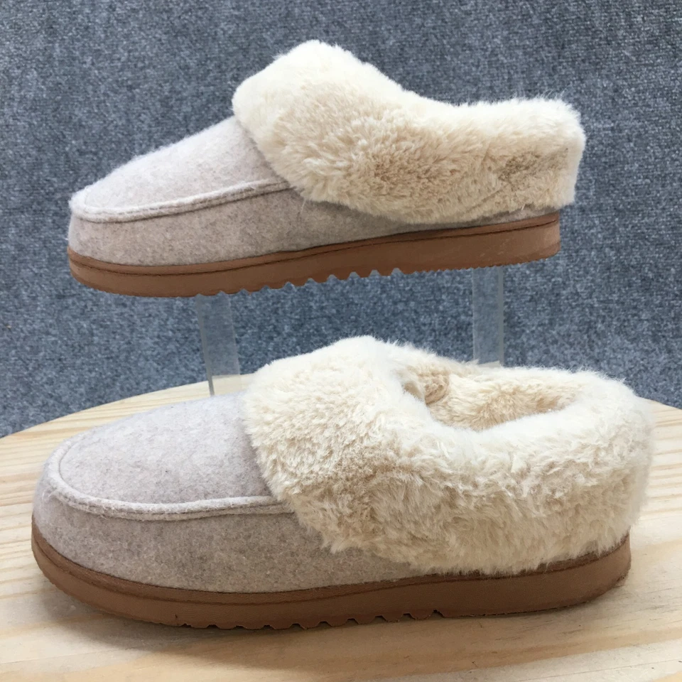 Zapatillas Dearfoams para mujer XLarge11-12 informales sin cordones sin usar, en caja, zuecos de tela gris Foto 2 de 4