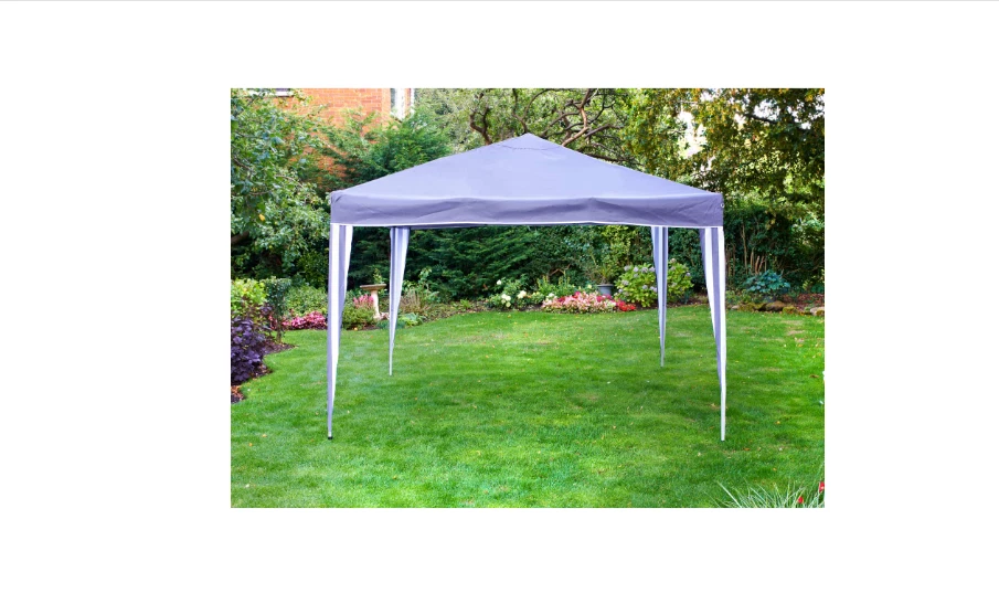 Brand New 3 x 3 m Heavy Duty Pop Up Garden Gazebo Gray - Image 4 of 4