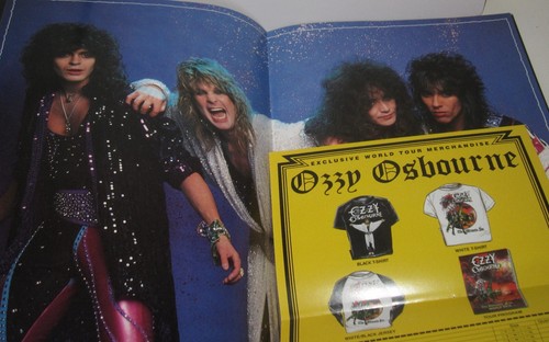 OZZY OSBOURNE FIRMADO EL PROGRAMA DE LIBROS ULTIMATE SIN TOUR BLACK SABBATH BECKETT - Imagen 4 de 5