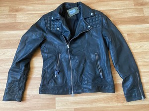 jaqueta couro motociclista