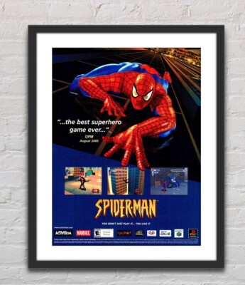 Spider-Man Playstation PS1 Nintendo N64 Glossy Promo Ad Poster Unframed G0977