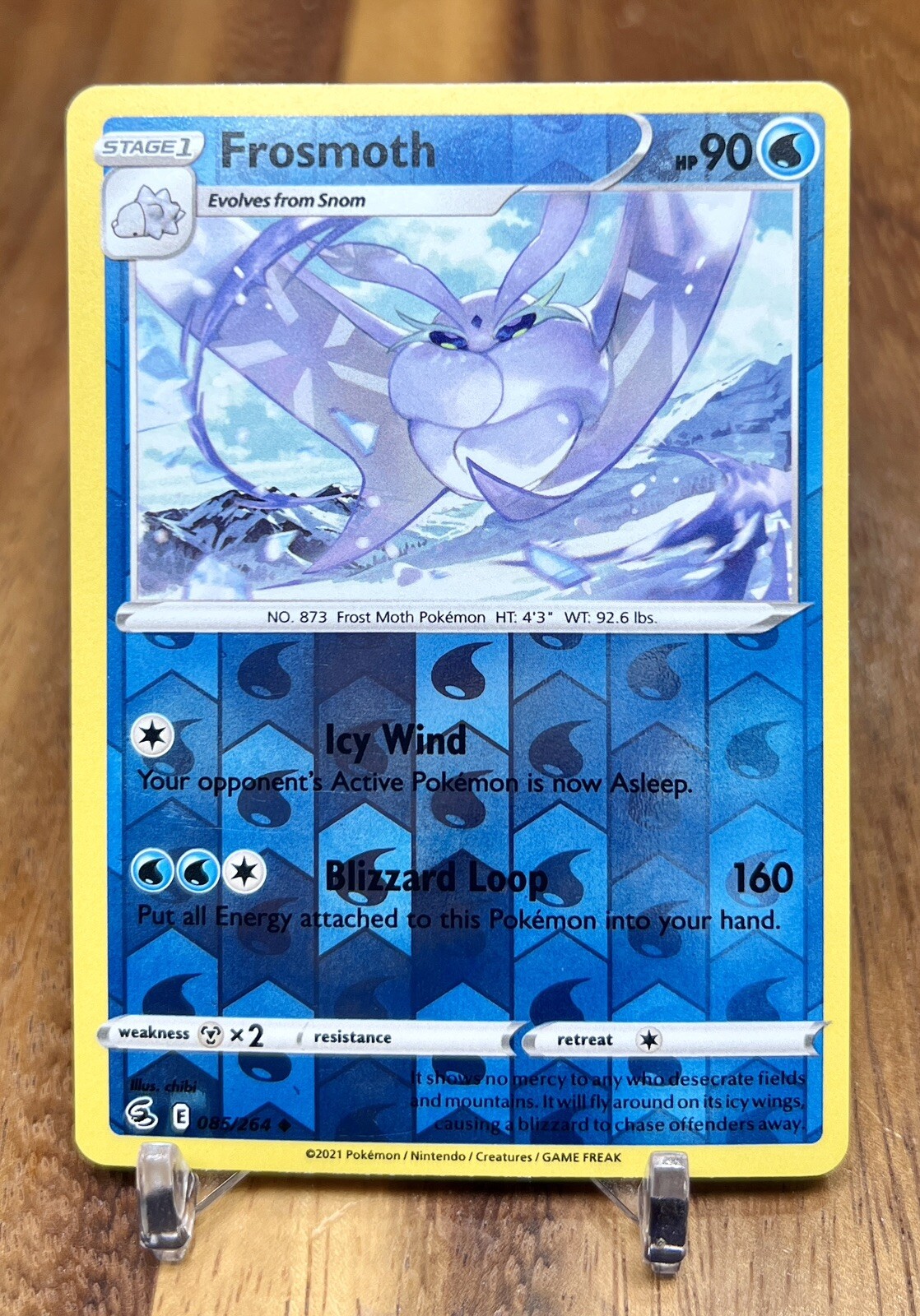 Frosmoth 085/264 Fusion Strike Reverse Holo Uncommon Pokemon Card NM