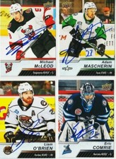 ADAM MASCHERIN autographed '18/19 Upper Deck AHL card #93 DALLAS TEXAS STARS