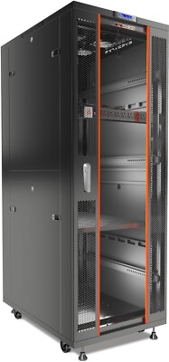42U Server Rack Network Cabinet 32 Inch Depth Lockable Data Enclosure IT Box