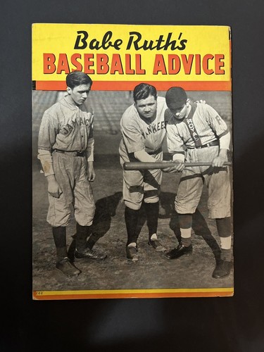 Babe Ruth's Baseball Advice - 1936 Grossett & Dunlap - Paperback - Picture 2 of 11