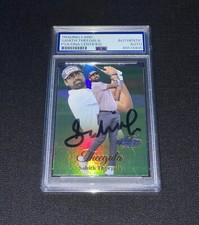 Sahith Theegala Signed 2023 Fleer Ultra Flair Showcase Card PSA Slabbed Golf