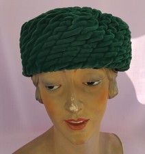 ORIGINAL VINTAGE BIBI NEU SAMT GRÜN INNEN GE...