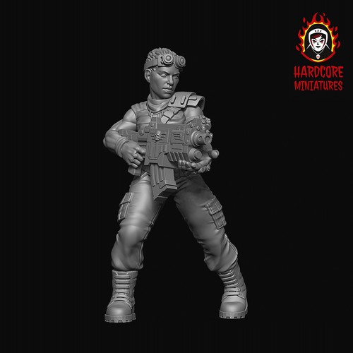 Hardcore Miniaturen weiblich Catachan Dschungel Kämpfer Squad Force Command Sergeant - Bild 12 von 164