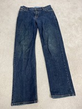 Vintage Eddie Bauer Jeans Womens 8 Blue Denim Straight Cotton Stretch Ladies