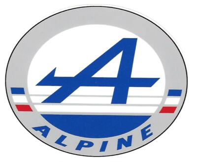 ALPINE Oval Laminated Vinyl Sticker
