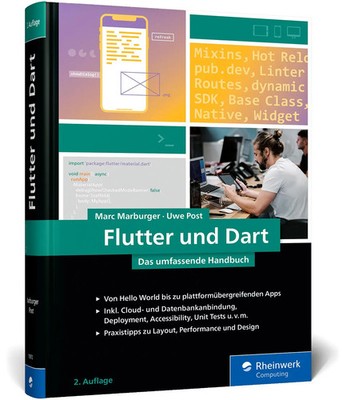 Flutter und Dart | Marc Marburger (u. a.) | Buch | Rheinwerk Computing | 633 S.