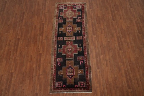 Alfombra de corredor tradicional tribal geométrica de colección de 9 pies lana anudada a mano 3x9 - Imagen 2 de 18