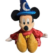 Mickey Mouse Fantasia Sorcerer Plush Stuffed Toy Wizard Walt Disney Parks