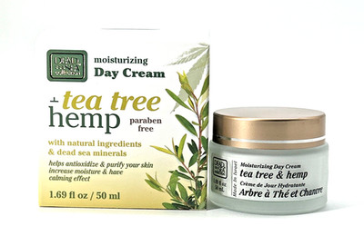 Dead Sea Collection Hemp Tea Tree Day Cream 1.69oz Hydrating Clear Skin Calming