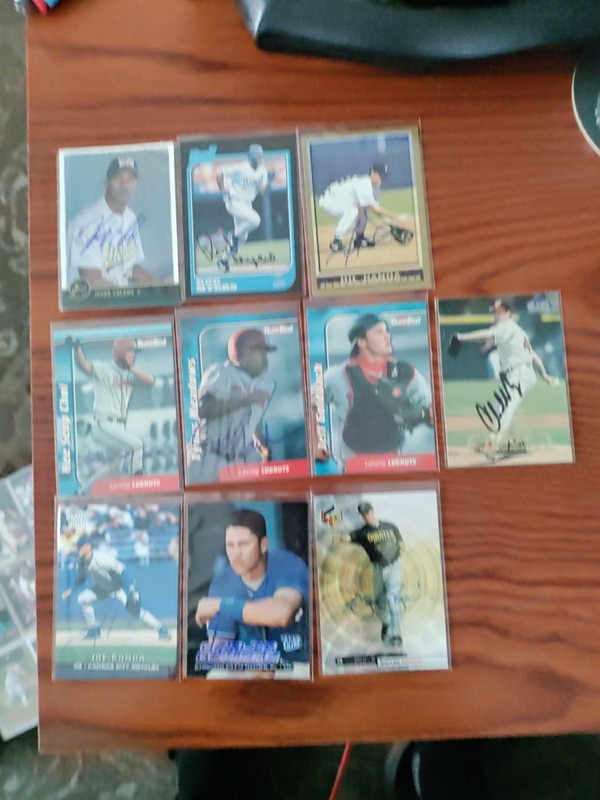 MLB Autographed Baseball Cards Lot (10) Carlos Beltran 
