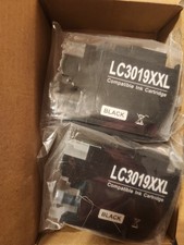 2PK 3019 LC3019XXL Black Ink Cartridge For MFC-J5335DW MFC-J6530DW, CHIPPED-New