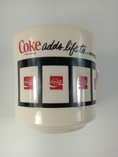 Vintage Coca-cola Coffee Mug “adds Life To Everything” Usa Advertising Cup