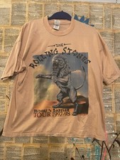 Vintage 1997 The Rolling Stones Bridges To Babylon Tour 2 Sided T Shirt Men's XL