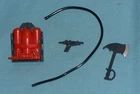 GI G.I. Joe gijoe BARBECUE WEAPONS PARTS LOT axe nozzle hose backpack FREE SHIP