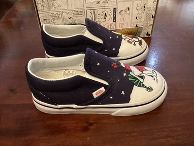 Vans Hand Painted Snoopy Christmas Tree Slip On Shoes s-l400.jpg main image 3