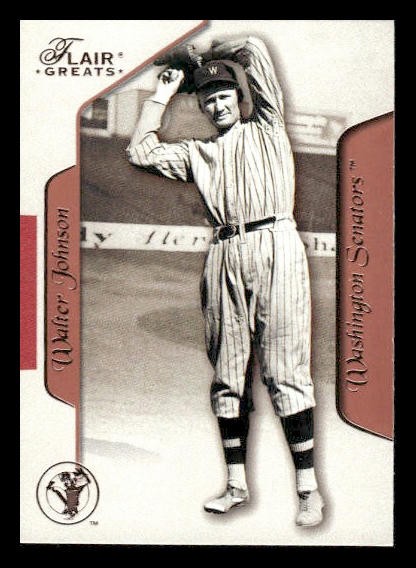 2003 Flair Greats #75 Walter Johnson Washington Senators