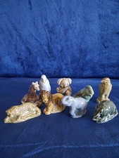 Wade Whimsies wild animals armadillo giraffe lion koala falcon elephant penguin
