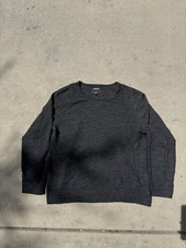 TODD SNYDER CREWNECK KNIT SWEATER PULLOVER Gray Sz M