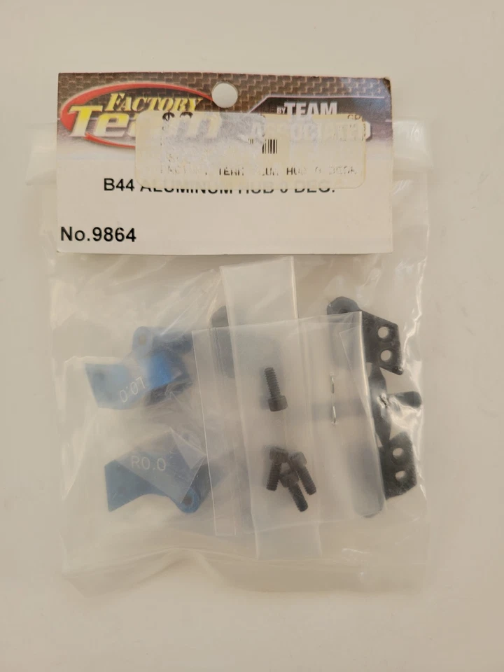 9864 Team Associated B44 Ft Aluminum Hubs 0 degree Fits RC10B4/.1 RC10T4/.1 SC10 - Image 3 of 4