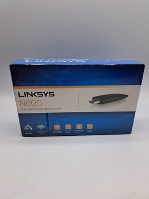 LINKSYS N600 DUAL BAND WIRELESS N USB ADAPTER NEW